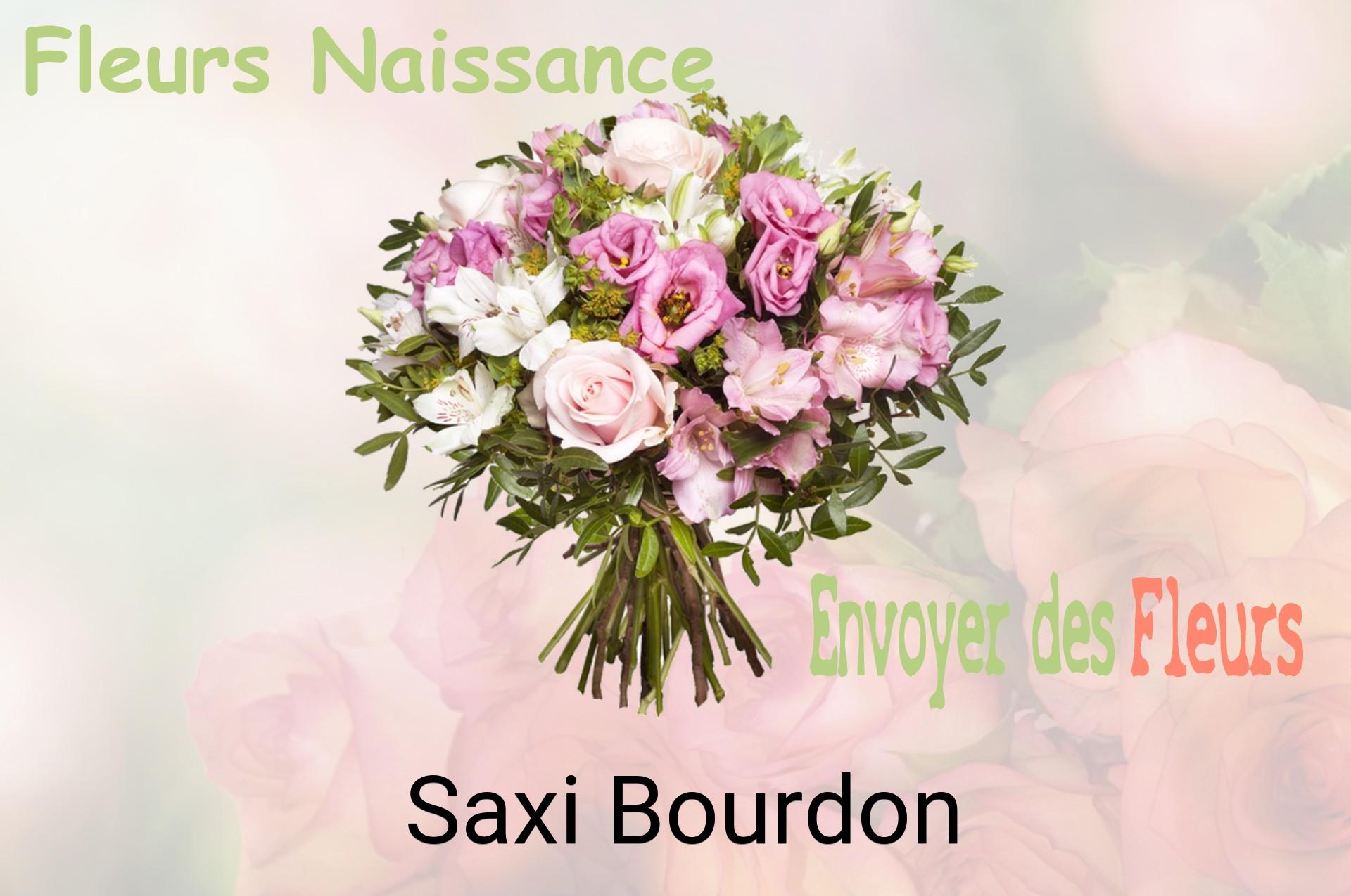 Bouquet de fleurs de naissance livré à Saxi-Bourdon